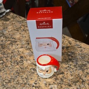 Hallmark Santa Keepsake Mug - Red and Cream